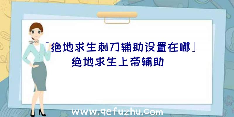 「绝地求生刺刀辅助设置在哪」|绝地求生上帝辅助